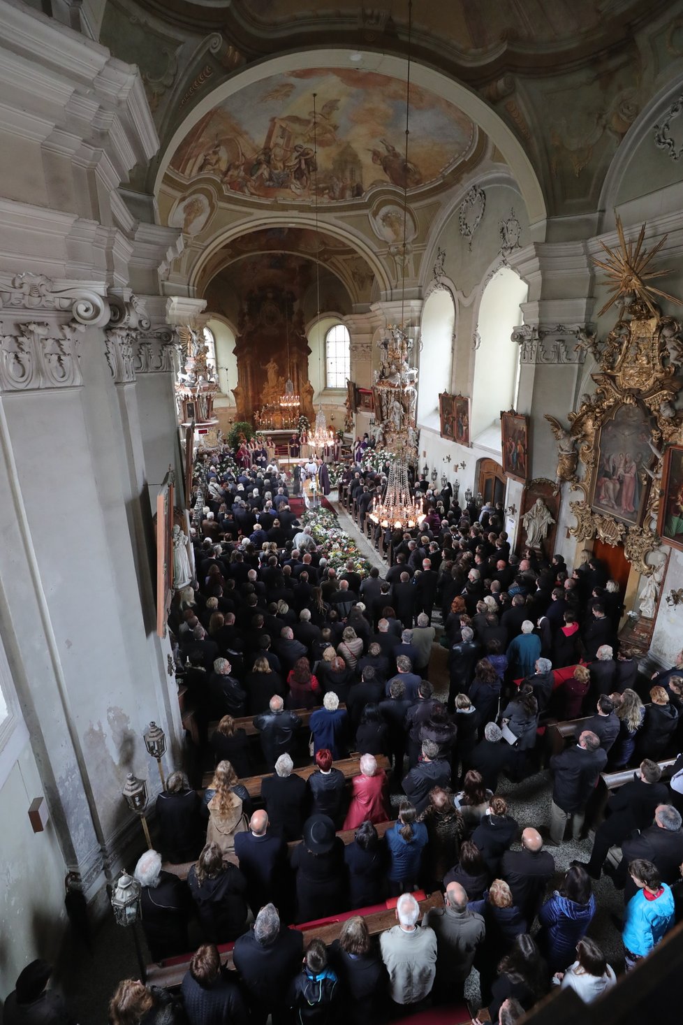 Pohřeb Markéty Výborné, manželky šéfa KDU-ČSL Marka Výborného (5. 10. 2019)