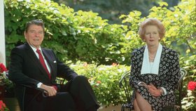 Ronald Reagan a manželkou Nancy
