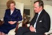 1990 - V Oválné pracovně Bílého domu s Georgem Bushem starším