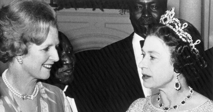 1979 - Thatcherová ve společnosti královny Alžběty
