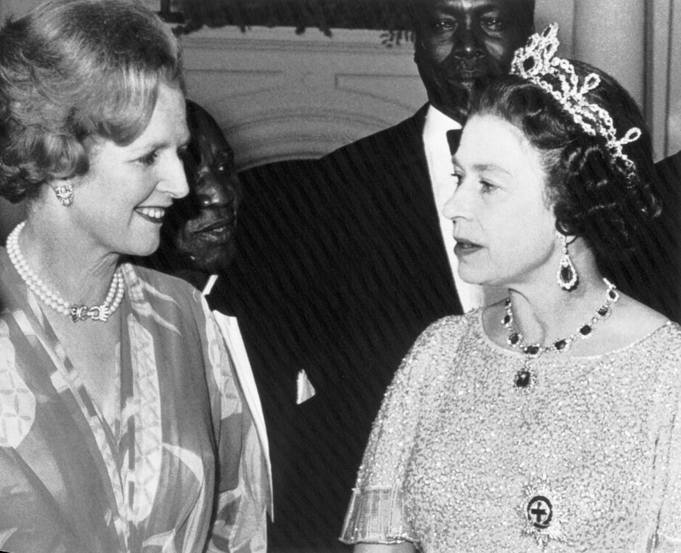 1979 - Thatcherová ve společnosti královny Alžběty
