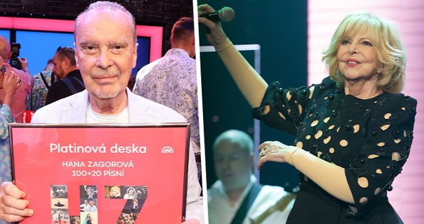 Štefan Margita převzal platinovou desku za prodej desky Hany Zagorové