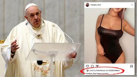 Papež František už opět omylem lajkoval nahotinku.