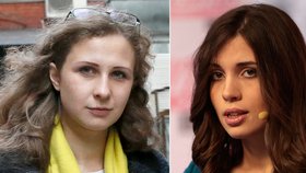 Propuštěné členky Pussy Riot Maria Aljochina a Naděžda Tolokonnikova
