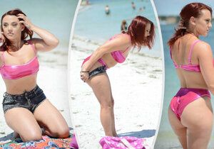 Maria Jade vyrazila na pláž