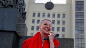 Běloruská opoziční politička Maryja Kalesnikavová