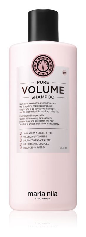 Šampon pro objem jemných vlasů Pure Volume, Maria Nila, 499 Kč (350 ml), koupíte na www.notino.cz