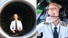 Sexy pilotka Maria motá mužům hlavy, chlapi z ní mají hlavu v oblacích
