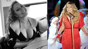 Mariah Carey vystavila krásná prsa.