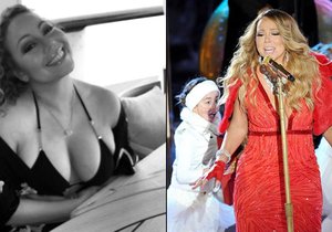 Mariah Carey vystavila krásná prsa.