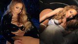 Mariah Carey ve svém klipu přestřelila: Přes latexový kostým jí přetékaly špeky