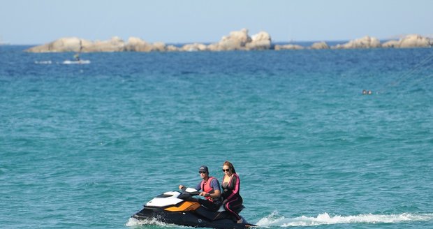 Mariah Carey na dovolené v Sardinii