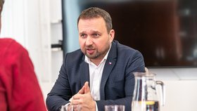 Marian Jurečka (KDU-ČSL) během rozhovoru pro Blesk (březen 2022)