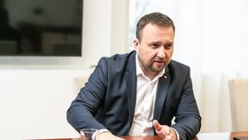 Marian Jurečka (KDU-ČSL) během rozhovoru pro Blesk (březen 2022)