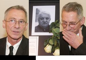 Na pohřeb Mariána Labudy přijel i maďarský herec János Ban alias Otík.