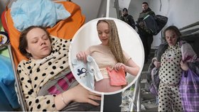 Při bombardování zraněná maminka: Porodila holčičku! Rusko blogerku označilo za najatou herečku