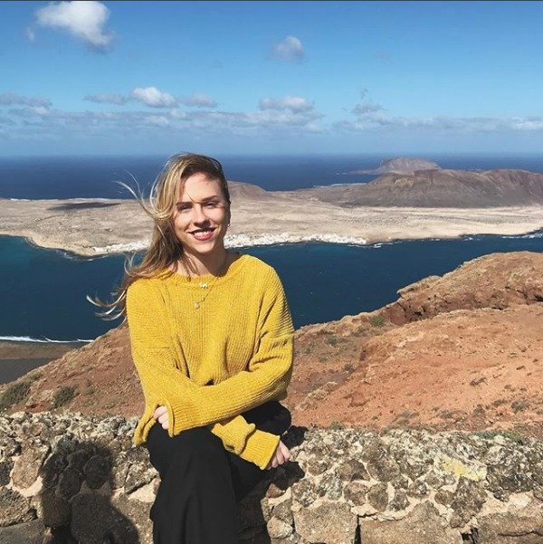 Mariana Prachařová na dovolené na Lanzarote