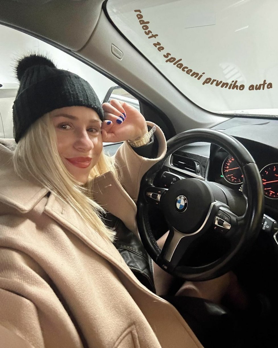 Mariana Prachařová je pyšná na své vlastní auto