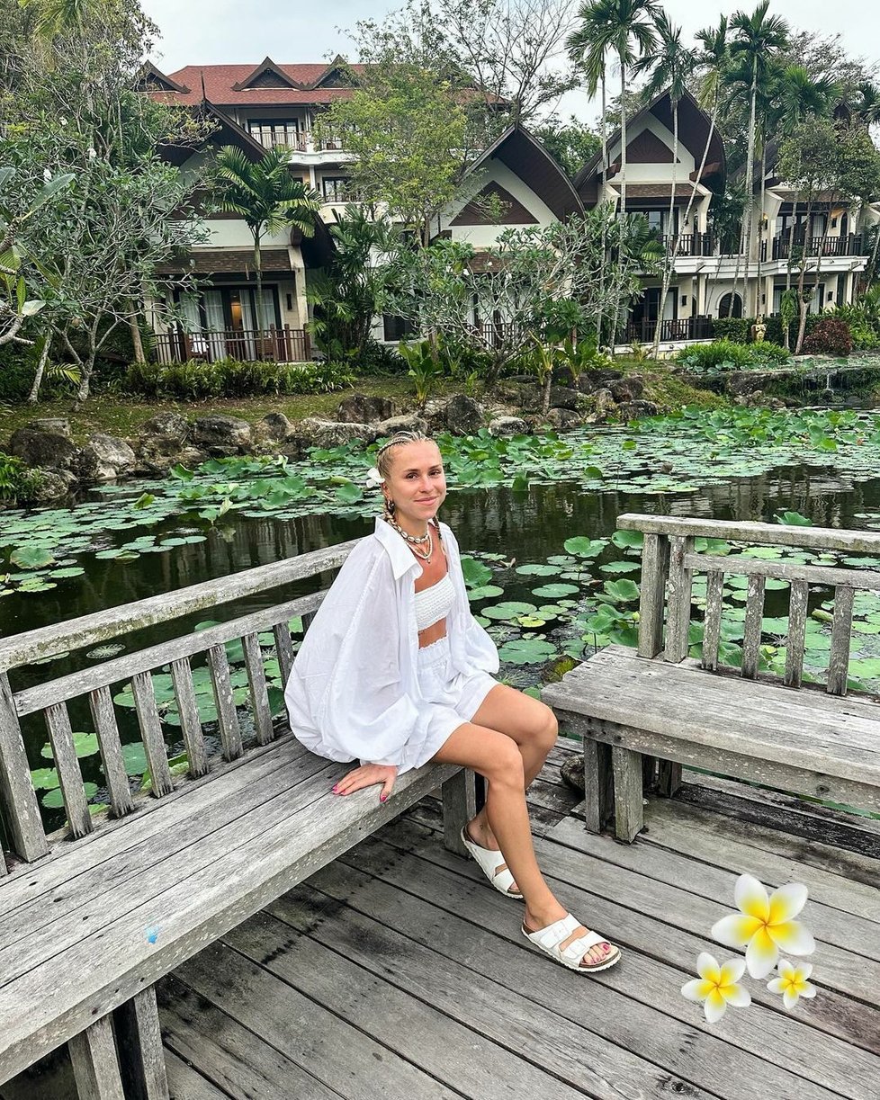 Mariana Prachařová si užívá v Thajsku.