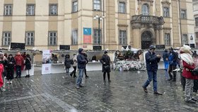 Vánoční trhy na Mariánském náměstí v Praze, 1. 12. 2023