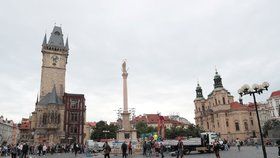 Mariánský sloup na Staroměstském náměstí vysochal Petr Váňa.