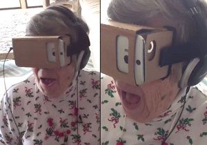 88letá babička Marie se mohla pominout z virtuální reality.