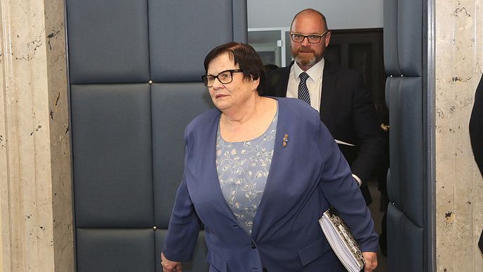 Ministryně spravedlnosti Marie Benešová a ministr školství Robert Plaga