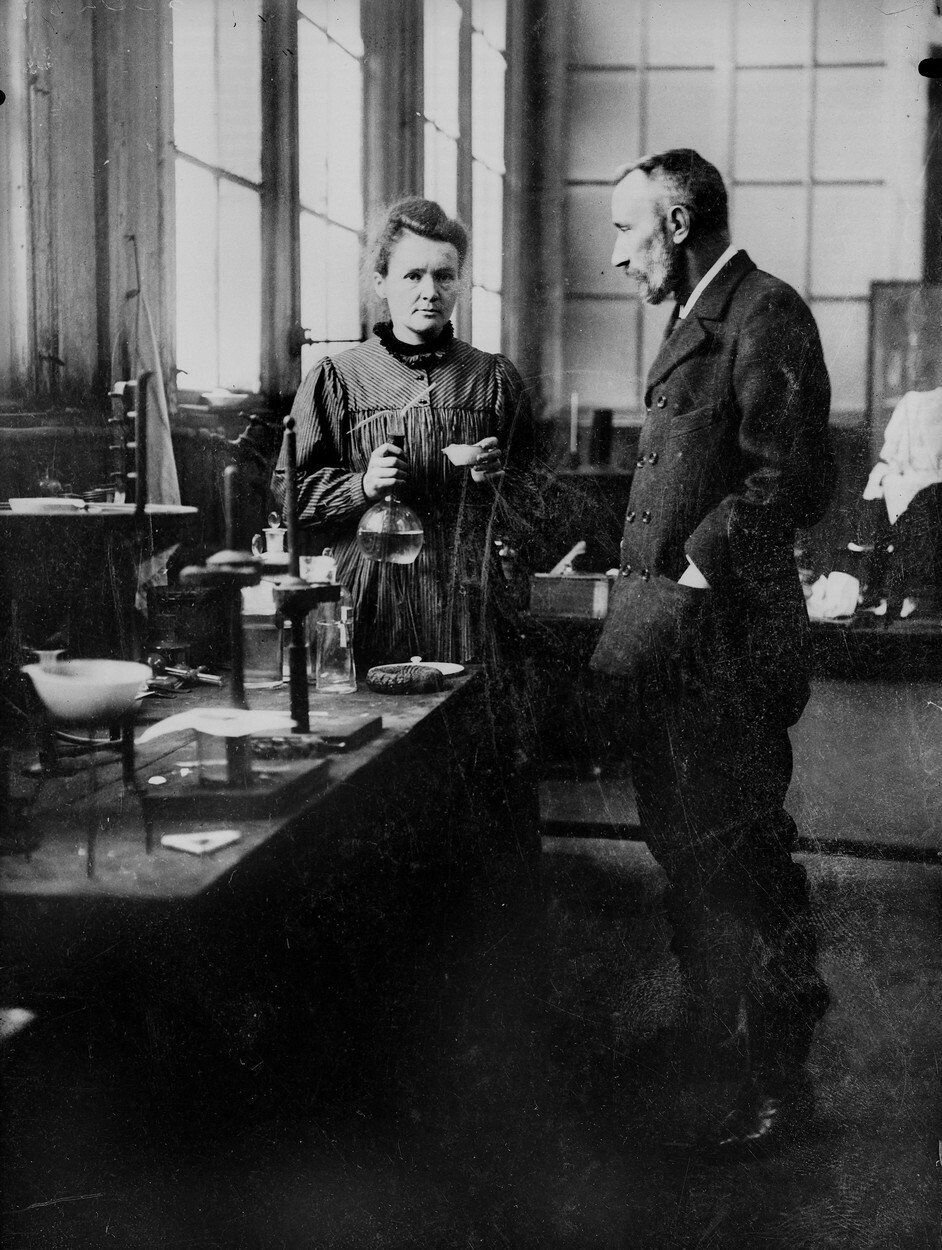 Marie Curie-Skłodowská s manželem Pierrem