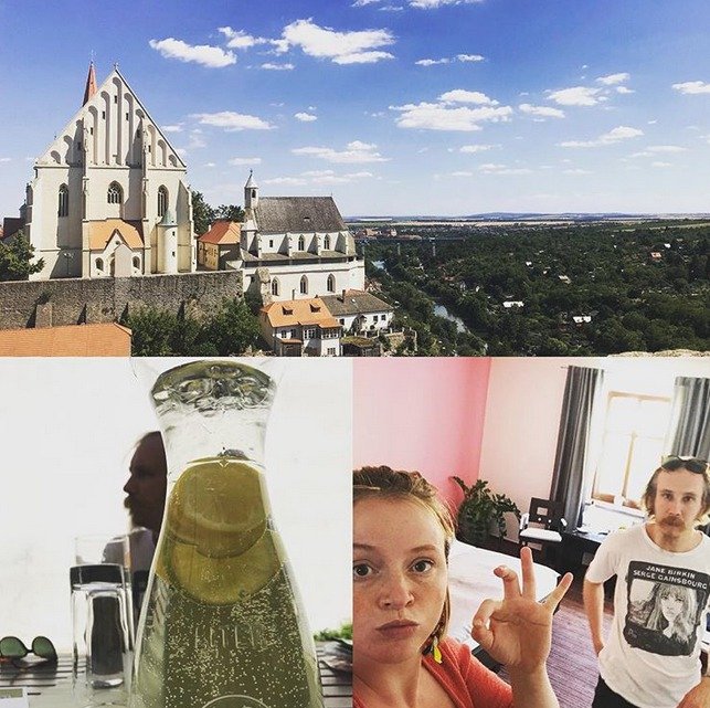 Marek Zelinka a Marie Doležalová na dovolené ve Znojmě