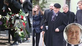 Utajený pohřeb princezny Lady Marie Kyselkové (†83): Kolegové nepřišli! Záhadný nápis na věnci