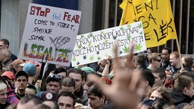 Loni centrem metropole prošel asi sedmitisícový průvod mladých lidí. Protest, na který dohlížely desítky policistů a strážníků, se obešel bez incidentů.