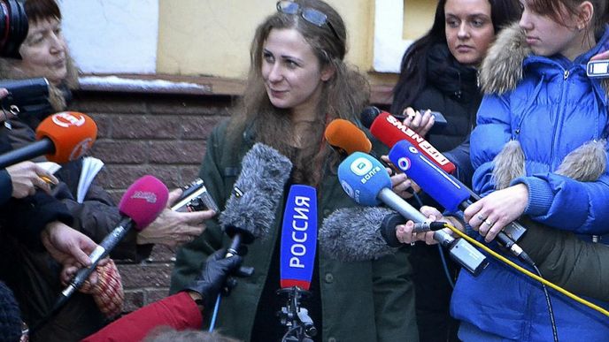 Marija Aljochinová krátce po svém propustění z vězení