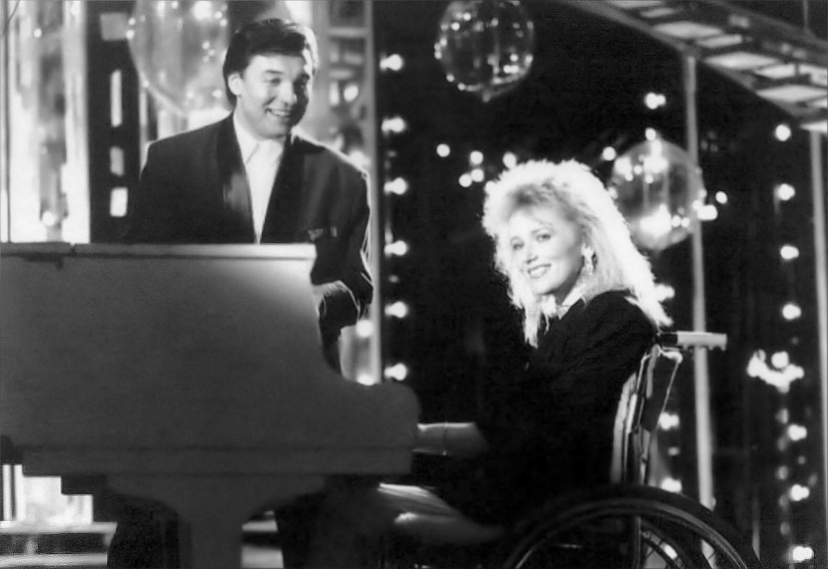 Marika Gombitová v TV show Abeceda v roce 1987.