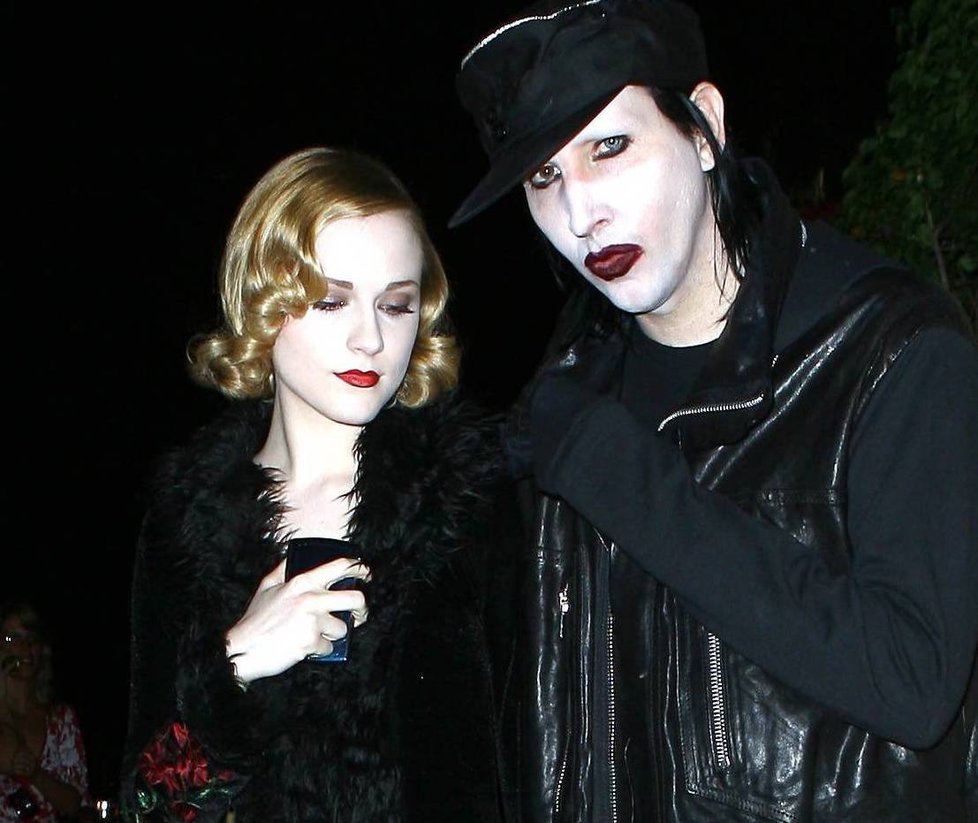 Marilyn Manson a Evan Rachel Wood v době, kdy spolu chodili