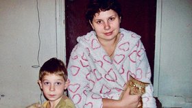 Vladimir v osmi letech, Marině je na fotografii dvaadvacet.