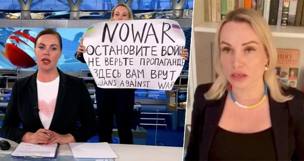 Novinářka protestovala proti válce v přímém přenosu: Teď získala prestižní místo