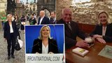 Na pivu s Klausem i Okamurou: Francouzská nacionalistická politička Le Pen v Praze