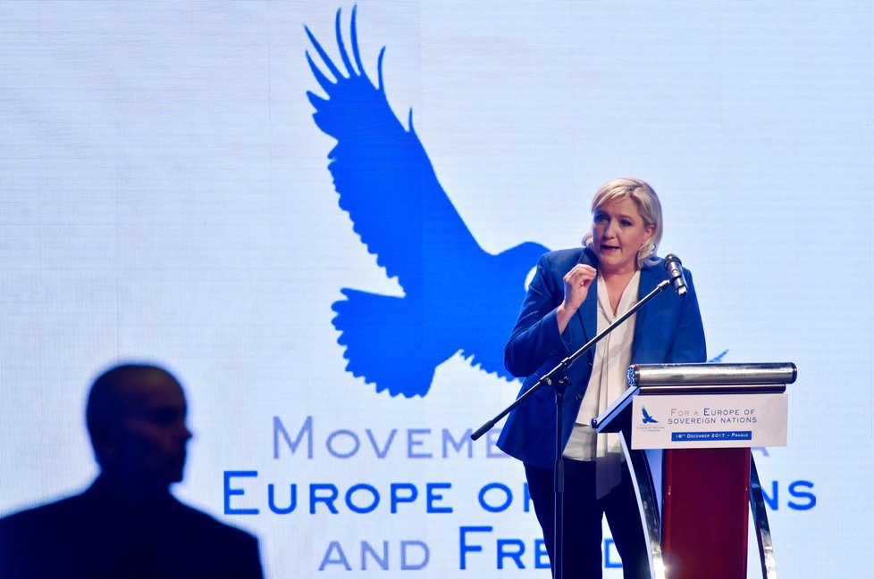 Marine Le Pen v Praze