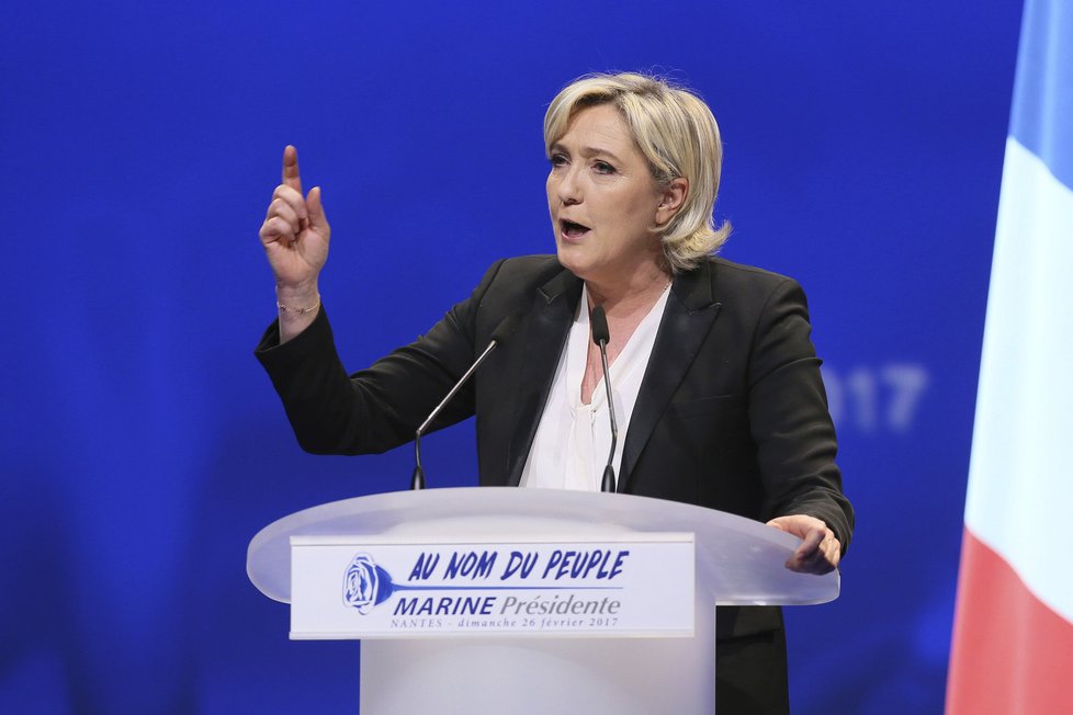 Prezidentská kandidátka Marine Le Penová
