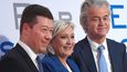 Marine Le Penová, Tomio Okamura, Geert Wilders