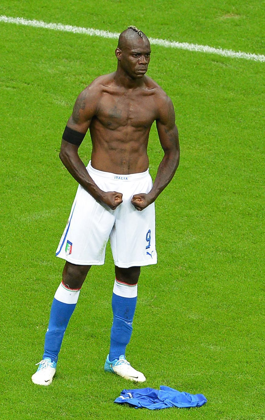 Mario Balotelli: Originál. Tahle fotka jako jediná upravená není...