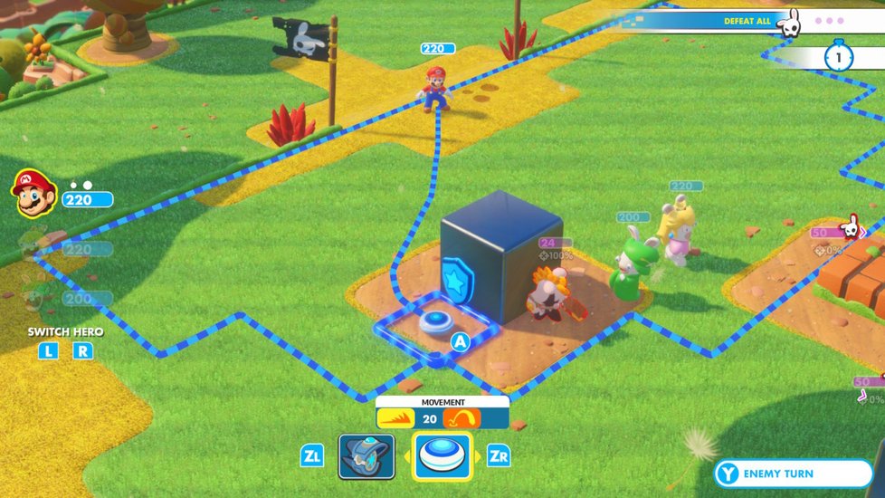 Mario + Rabbids: Kingdom Battle je překvapivě propracovaná hra.