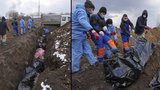 Příkop smrti dlouhý 25 metrů: V Mariupolu pohřbívají mrtvoly do hromadného hrobu