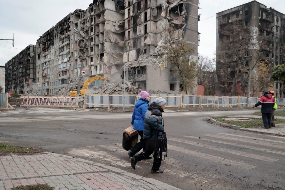 Zdemolovaný Mariupol (4. 11. 2022)