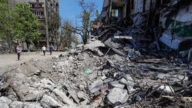 Válka na Ukrajině: Mariupol je jedním z měst, kam cílí nejvíce útoků ruských ozbrojených sil (12.5.2022)