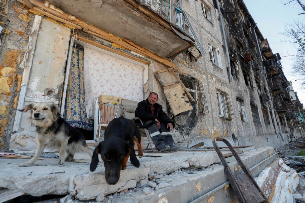 Válka na Ukrajině: Mariupol je jedním z měst, kam cílí nejvíce útoků ruských ozbrojených sil (12.5.2022)