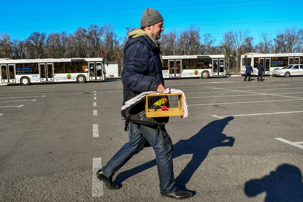 Evakuace Mariupolu: Uprchlíci dorazili do Záporoží (19. března 2022).