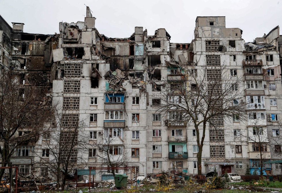 Mariupol je zcela zdevastovaný. (13.4.2022)