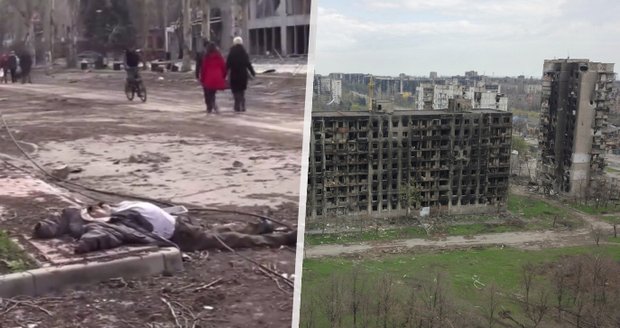 Obrazy hrůzy v Mariupolu: Ulice jsou pokryté mrtvými, Rusové „hází“ vraždy na Ukrajinu