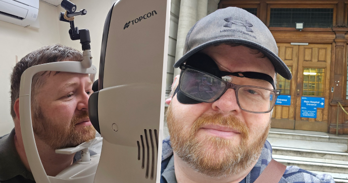 Mark Bryan podstupující operaci oka